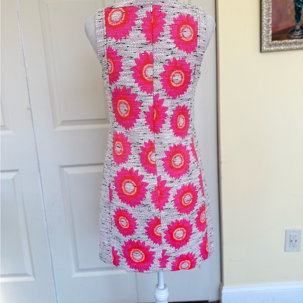 Trina Turk Pink Floral Sleeveless Shift Dress - Picture 4 of 10
